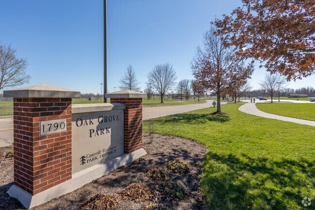 A stand of old oak trees is the centerpiece of Oak Grove Park in Centerville.