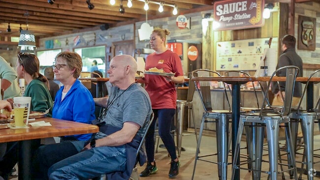 Willie Jewell's BBQ is a favorite of locals.