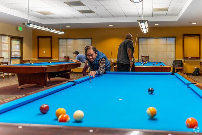 Billiards, buddies, and good times in Rancho Cucamonga’s Central Park.