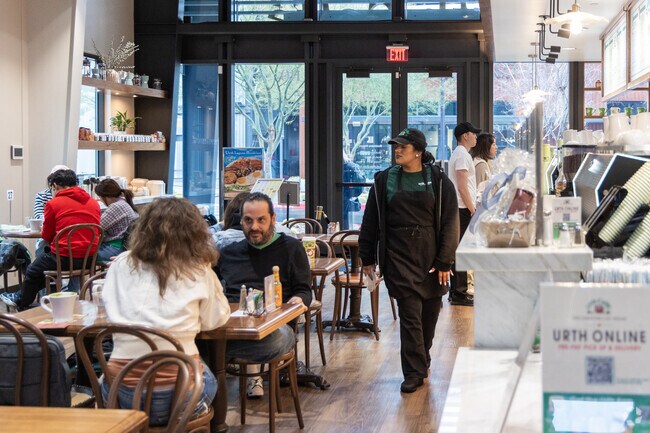 Grab a bite or a coffee  at Urth Caffe, a popular choice amongst locals in Rhodes Ranch.