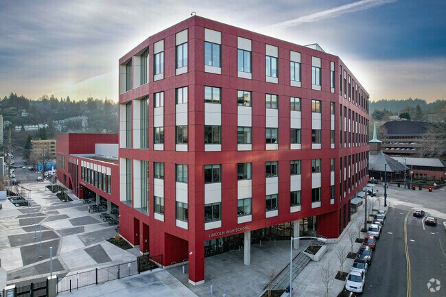 Lincoln High School in Goose Hollow, a short drive from Linnton.