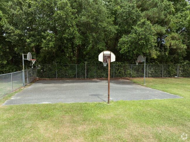 There's one basketball court at the Career Readiness Academy.