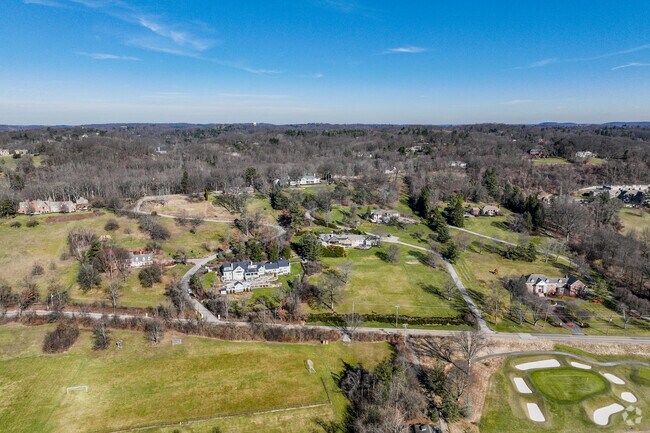 A lot of the larger homes in Fox Chapel, PA are on a private road.