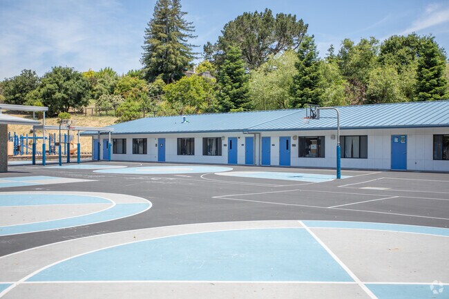 Camino Pablo Elementary School has a large play area for kids.