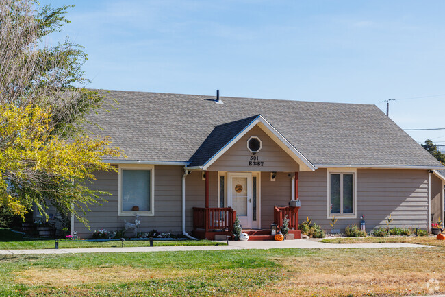 Ranch style homes line the residential streets of South Cheyenne.