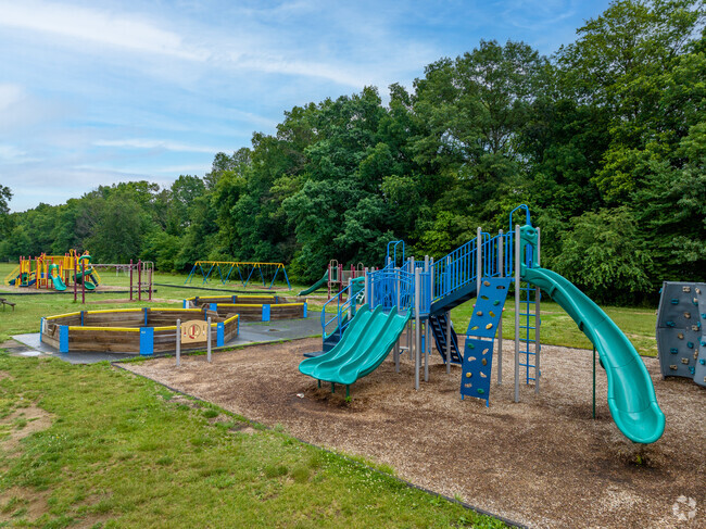 Students enjoy the playground at Laura Donovan Elementary School during recess.