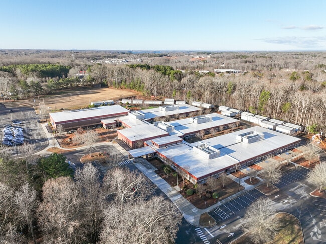 An aerial view of J.V. Washam Elementary School.