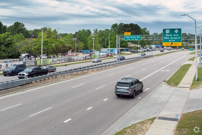 Commuters in Hayes Barton have convenient access to Capital Boulevard.