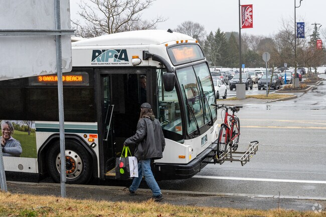 Catch a local RIPTA ride in the Rocky Point neighborhood, RI.