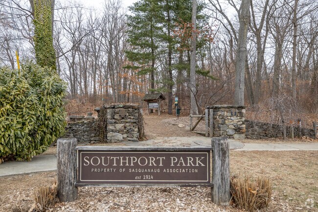 Southport Park is perfect for a walk on a rustic trail through Southport.