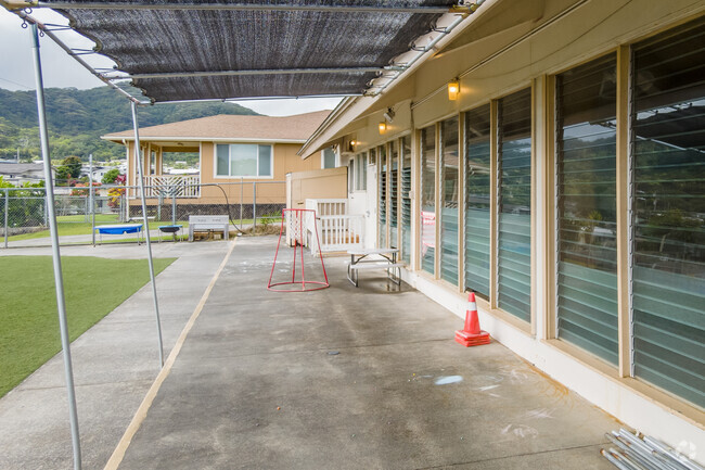 Recreational equipment supports Winward Nazarene Academy's physical education curriculum.