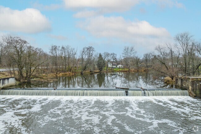 A view of the Leavittsburg Dam in Leavittsburgh.