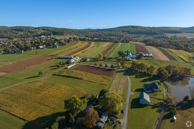 Brecknock Township Lancaster is bordered by lush forests and working farms.