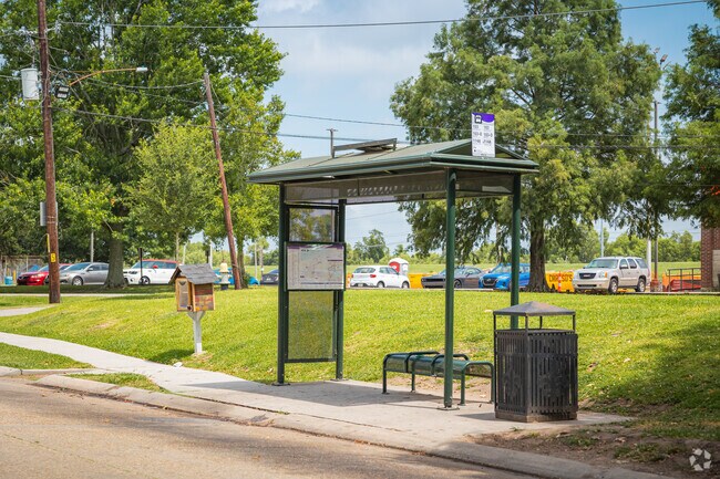 Bus transportation can be found throughout the English Turn neighborhood.