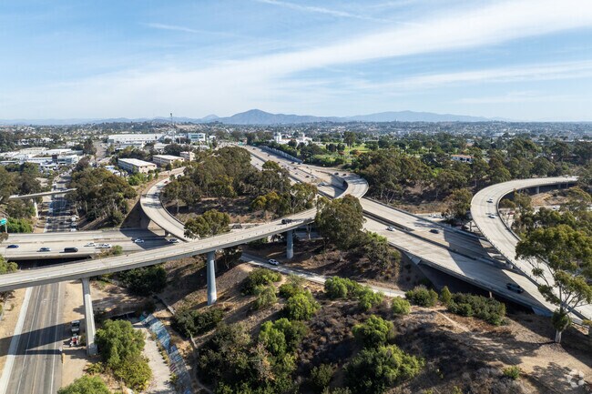 I-805 runs roughly through the center of the Greater San Diego region.