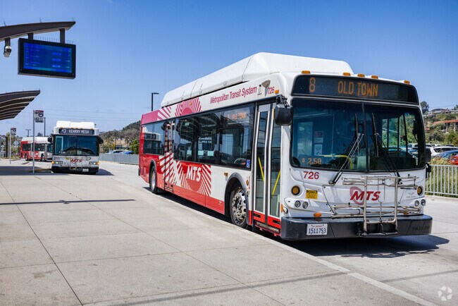 MTS bus transportation is easily accessed in Bay Park.