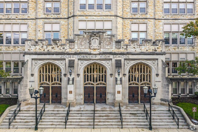 Joliet Central High School is located in the heart of the Joliet downtown area.