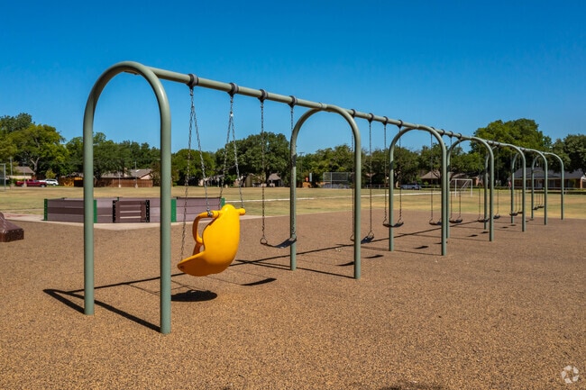 Canyon Creek Elementary School offers accessible swings for students.