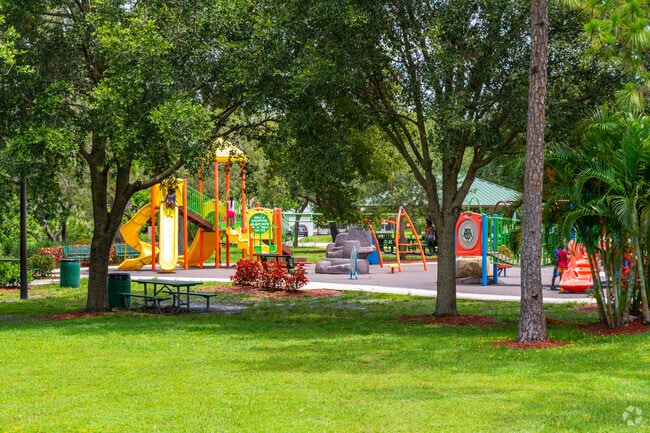 Take the little ones for some outdoor fun at the playground in Lyngate Park.