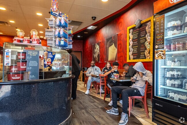 Cold Stone Creamery in Arlington offers design-your-own creations hand-mixed on a granite slab.