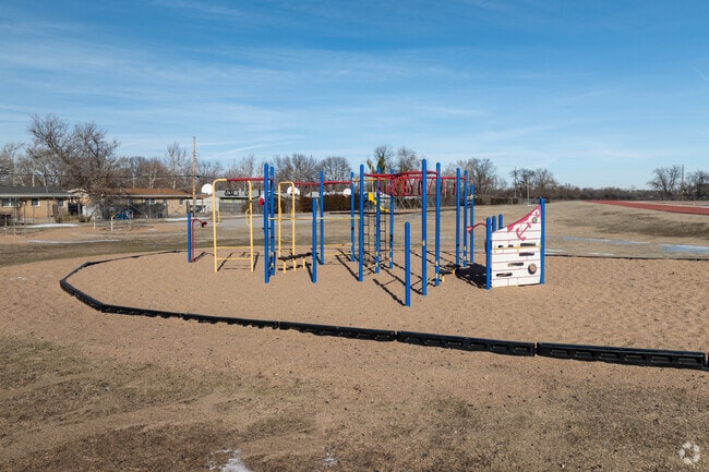 Kids can climb on the playground at Buckner Performing Arts Magnet Elementary School.