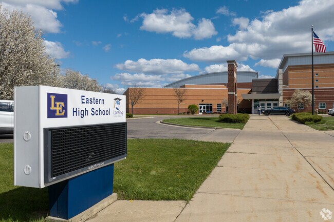 Eastern High School is a public institution with a B- niche.com rating.