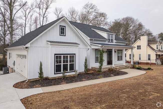 The newer construction homes in Albertville tend to be modern farmhouse or new traditional style.