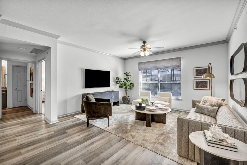 Two Bedroom - with wood style flooring and ceiling fan