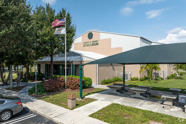 Whispering Pines Park has an indoor multi-use gymnasium in Whispering Pines.