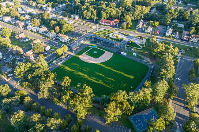 Muzzy Field baseball stadium hosts collegiate league teams as well as Bristol's local games.