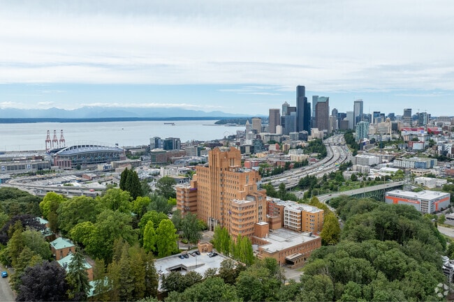 Built in 1932, the Pacific Tower sits atop the North Beacon Hill neighborhood.