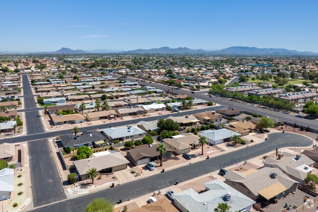 Sunland Village mostly consists of single-family ranch-style homes.