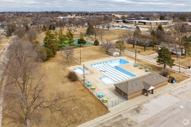 Cool off during the summer at the Prairie Lane Pool.