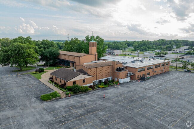 Grace Chapel Lutheran School looks out over