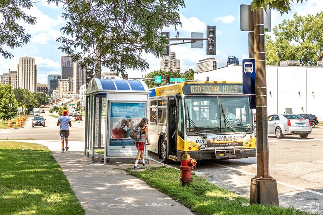 The West Side neighborhood has convenient public transportation services.