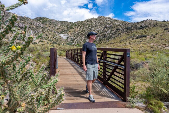 Locals love the easy access to the many trails near Enchanted Park.