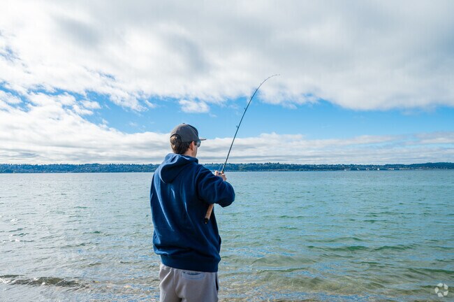 Browns Point Lighthouse Park is a great place to test your luck fishing in the Puget Sound.
