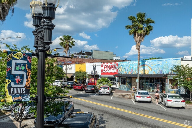 Some shops in the 5 Points shopping district have been in business for decades.