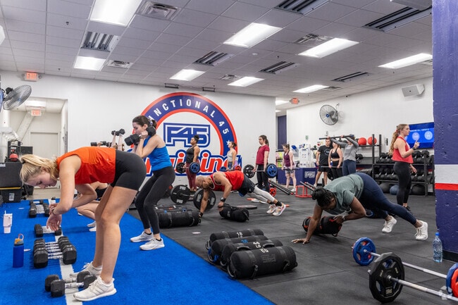 You can enjoy group fitness at F45 Training in Downtown Winston-Salem.