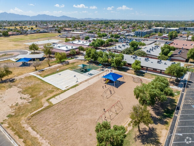 The Cartwright School has a covered playground area for students to enjoy even on hot days.