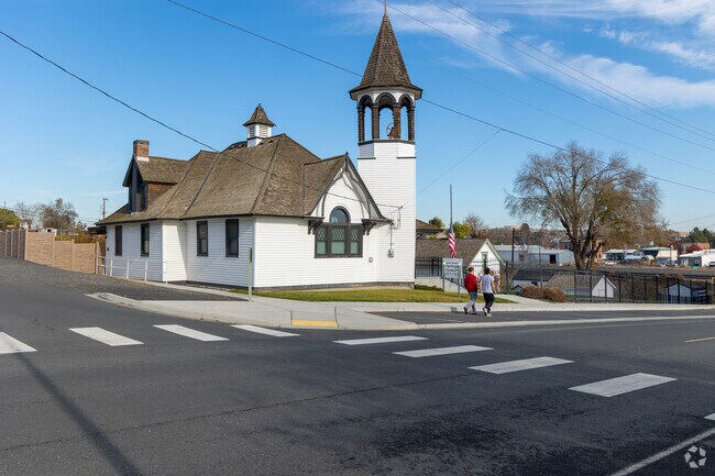 Historic church anchors a quiet corner in downtown Connell.