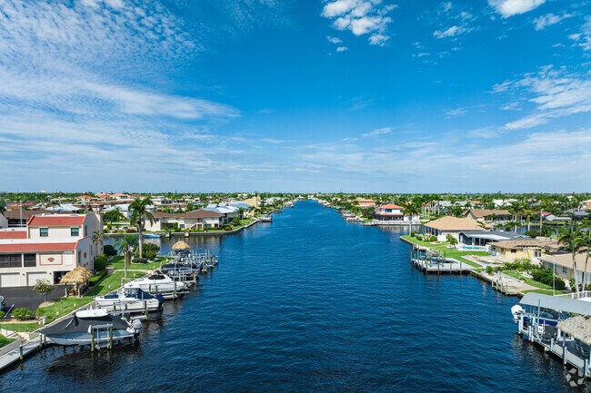 Caloosahatchee features a series of canals that interconnect throughout the neighborhood.