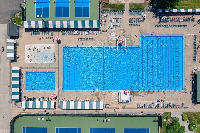 The pool at Cederdale Health and Fitness brings the community of Ward Hill together on hot summer days.