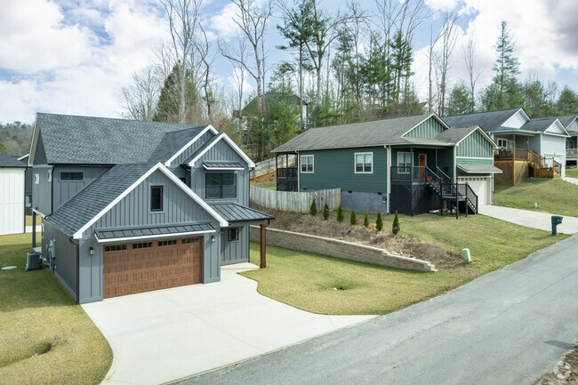 Modern homes sitting on small plots of land are becoming more common in Etowah.