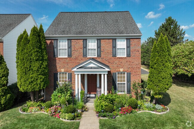 Beautiful landscaping and manicured lawns surround the elegant homes of Piedmont South.