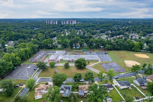 Birds-eye view of Kingston Elementary School in Cherry Hill, NJ.