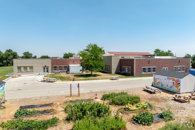 Student community garden at Heritage Community Charter School.