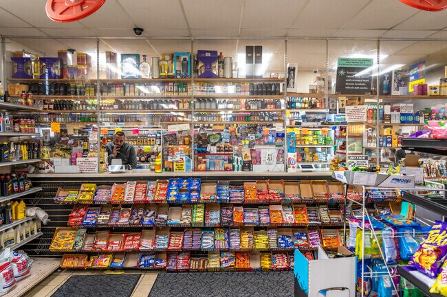 Uptown Market and Liquor in Glasgow Village is well stocked with snacks and beverage items.