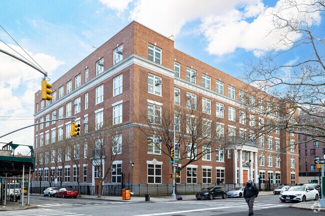 Central Harlem high school Percy E. Sutton Educational Campus has an A-minus Niche rating.