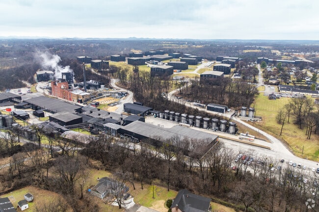 The Barton 1792 distillery is just one of several large distilleries in the area.